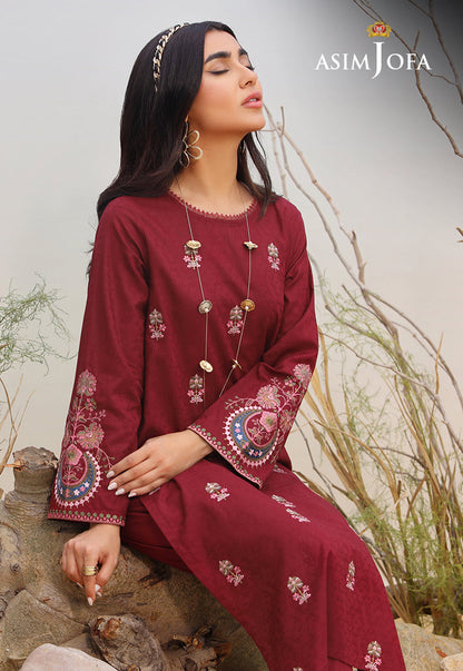 AJWS-03 (1-PC) EMBROIDERED SELF JACQUARD 1 PC