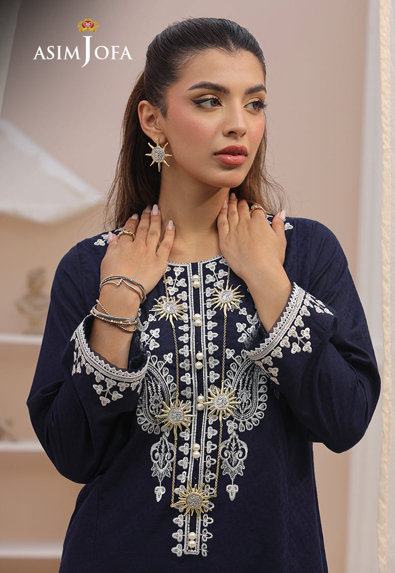 AJWS-04 (1-PC) EMBROIDERED SELF JACQUARD 1 PC