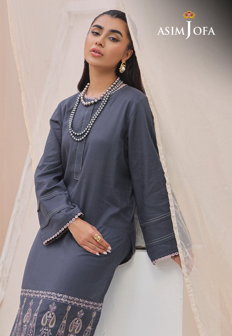 AJWS-08 (1-PC) EMBROIDERED SELF JACQUARD 1 PC