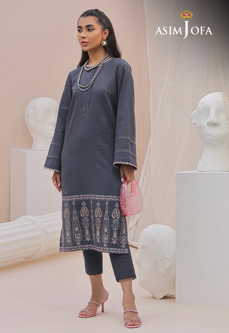 AJWS-08 (1-PC) EMBROIDERED SELF JACQUARD 1 PC