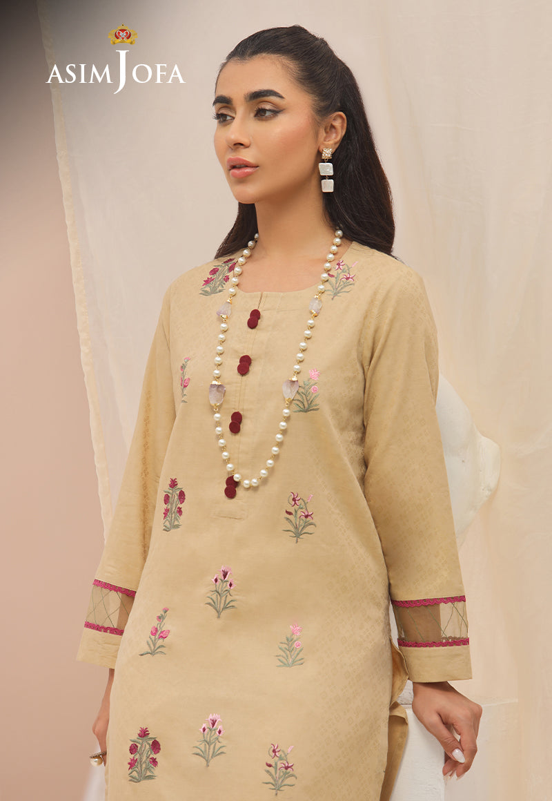 AJWS-09 (1-PC) EMBROIDERED SELF JACQUARD 1 PC
