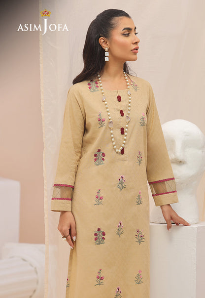 AJWS-09 (1-PC) EMBROIDERED SELF JACQUARD 1 PC