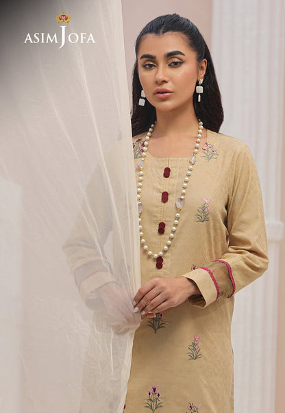 AJWS-09 (1-PC) EMBROIDERED SELF JACQUARD 1 PC