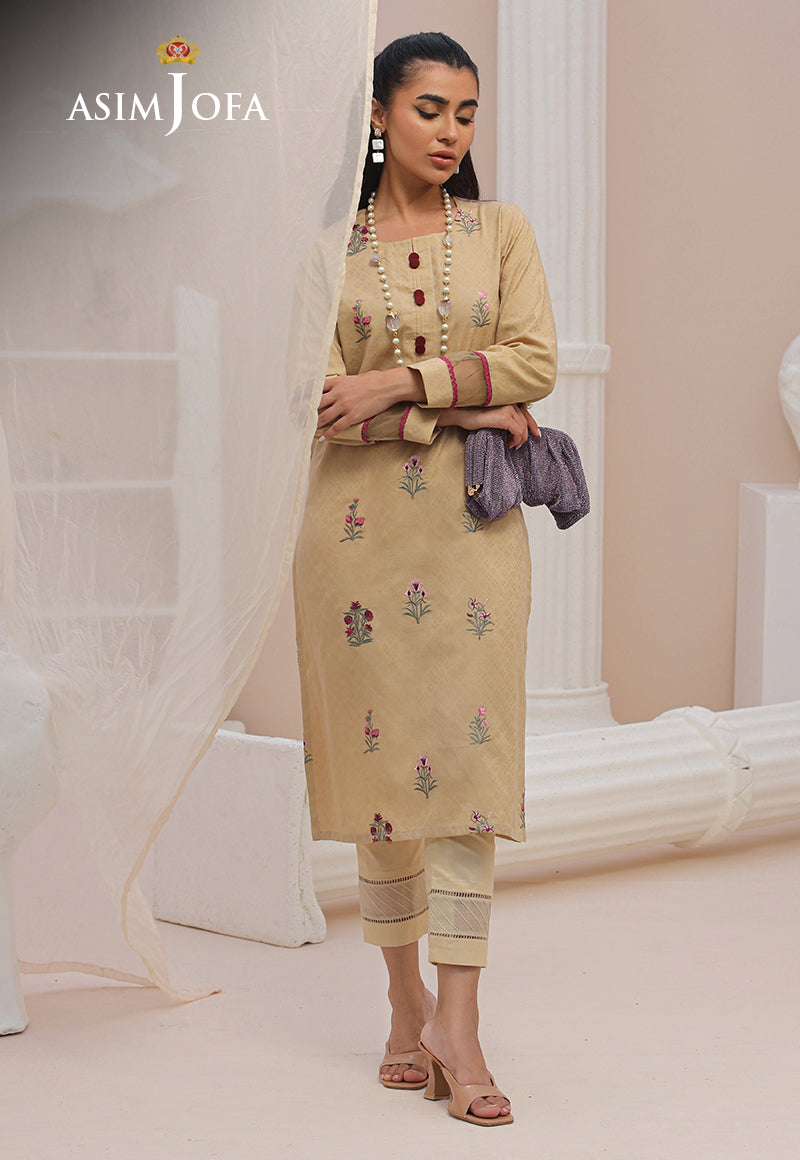 AJWS-09 (1-PC) EMBROIDERED SELF JACQUARD 1 PC