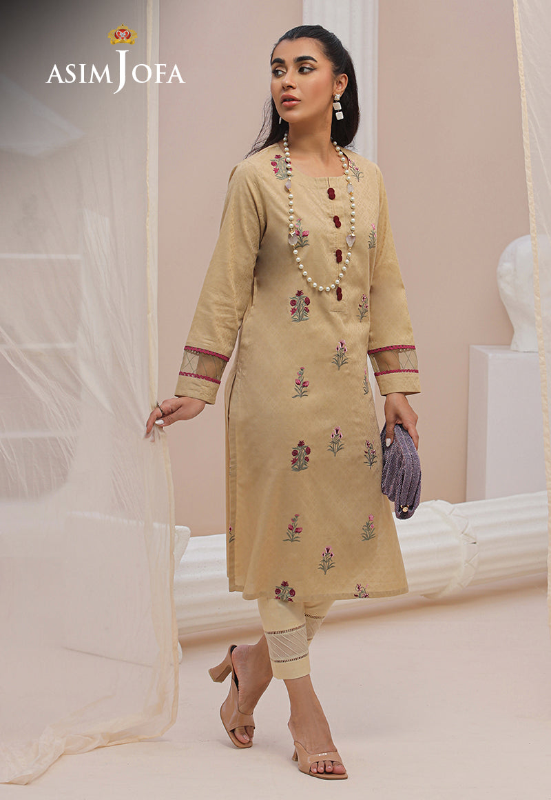 AJWS-09 (1-PC) EMBROIDERED SELF JACQUARD 1 PC