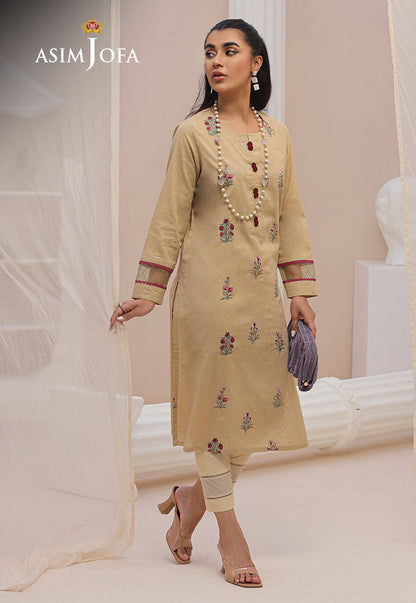 AJWS-09 (1-PC) EMBROIDERED SELF JACQUARD 1 PC