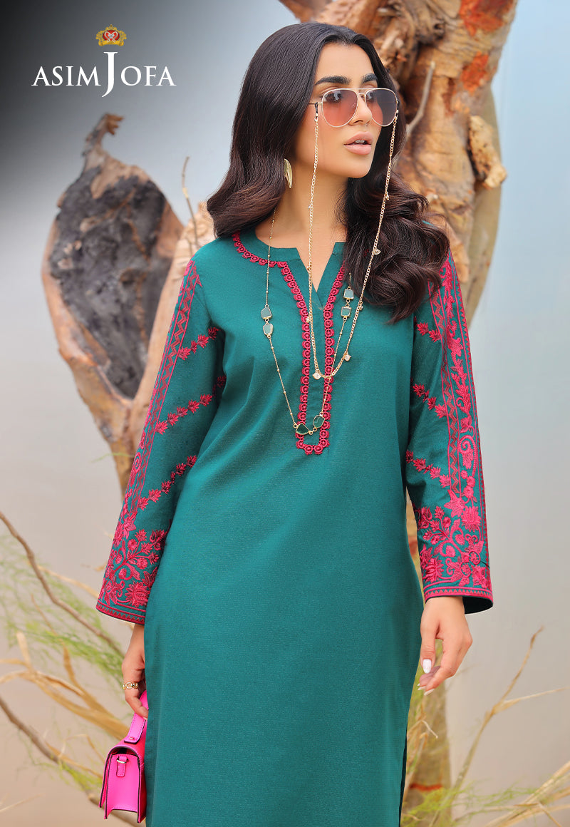 AJWS-10 (1-PC) EMBROIDERED SELF JACQUARD 1 PC