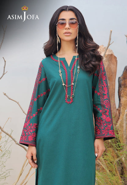 AJWS-10 (1-PC) EMBROIDERED SELF JACQUARD 1 PC