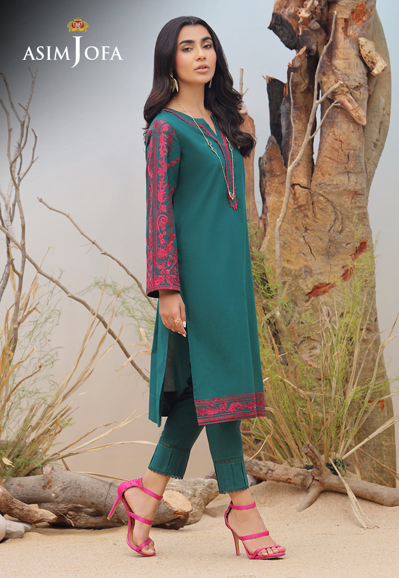 AJWS-10 (1-PC) EMBROIDERED SELF JACQUARD 1 PC