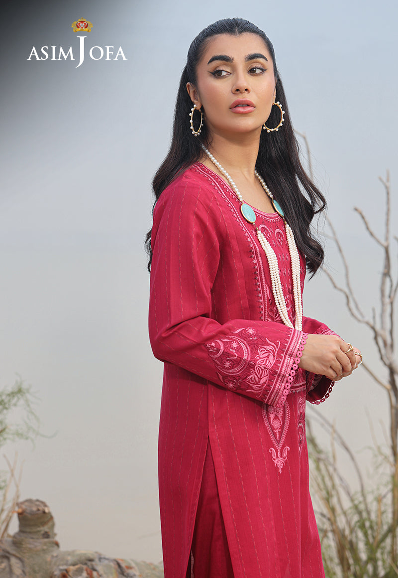 AJWS-12 (1-PC) EMBROIDERED SELF JACQUARD 1 PC