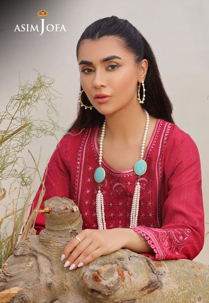 AJWS-12 (1-PC) EMBROIDERED SELF JACQUARD 1 PC
