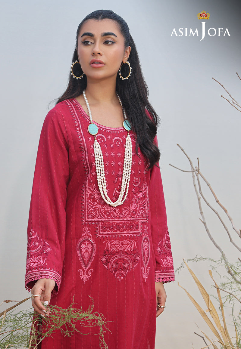 AJWS-12 (1-PC) EMBROIDERED SELF JACQUARD 1 PC