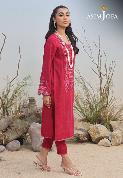 AJWS-12 (1-PC) EMBROIDERED SELF JACQUARD 1 PC