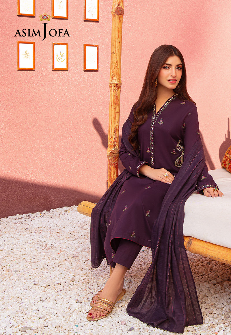 AJOD-30 EMBROIDERED CAMBRIC 3 PCS