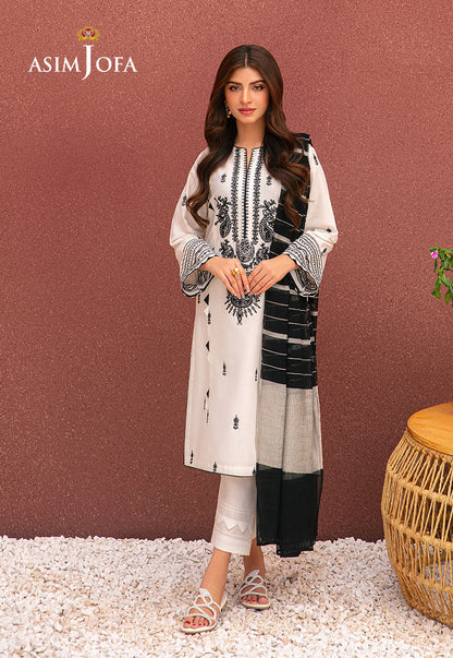 AJOD-34 EMBROIDERED CAMBRIC 3 PCS