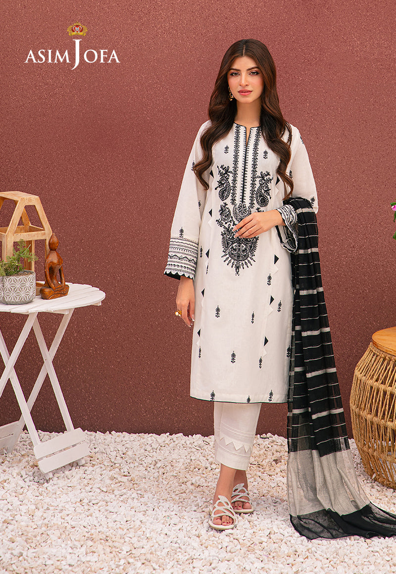 AJOD-34 EMBROIDERED CAMBRIC 3 PCS