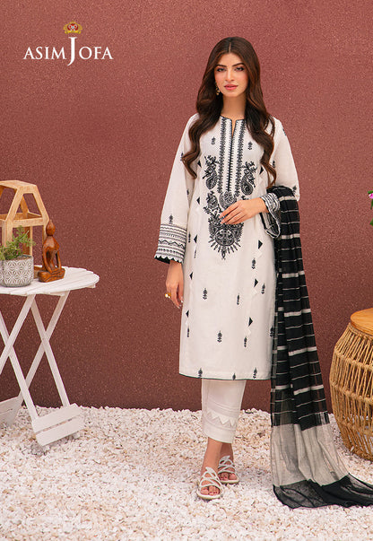 AJOD-34 EMBROIDERED CAMBRIC 3 PCS
