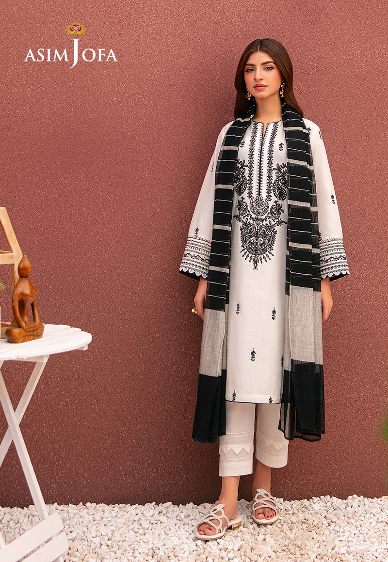 AJOD-34 EMBROIDERED CAMBRIC 3 PCS