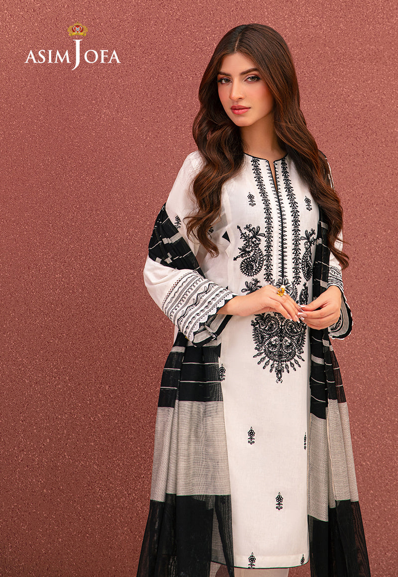 AJOD-34 EMBROIDERED CAMBRIC 3 PCS