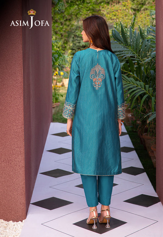 AJOD-15 EMBROIDERED YARN DYED KANTHA 2 PCS
