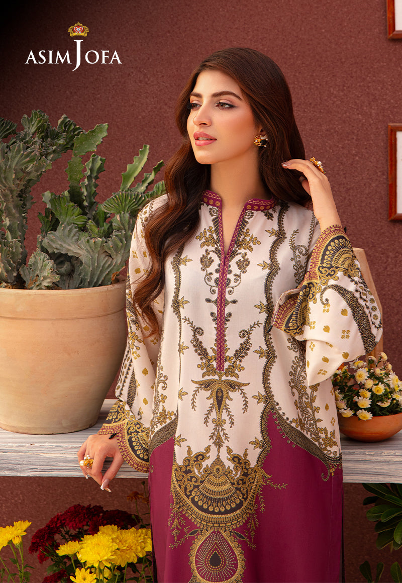 AJOD-05 PRINTED LAWN SILK 1 PC