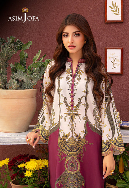 AJOD-05 PRINTED LAWN SILK 1 PC