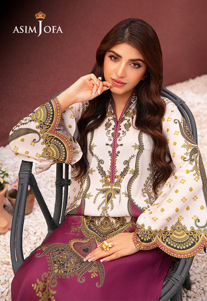 AJOD-05 PRINTED LAWN SILK 1 PC