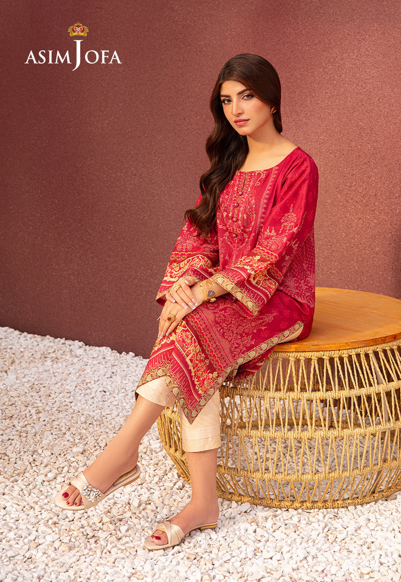 AJOD-07 PRINTED LAWN SILK 1 PC