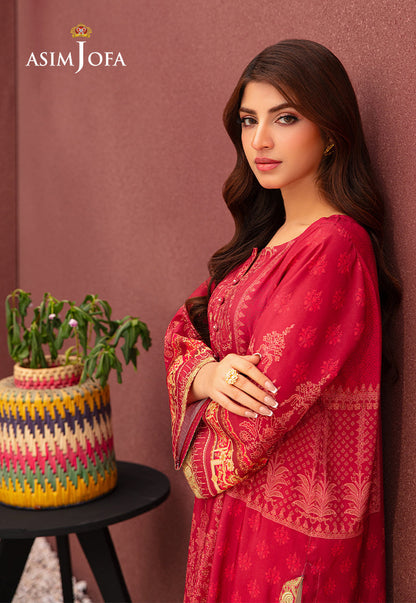 AJOD-07 PRINTED LAWN SILK 1 PC