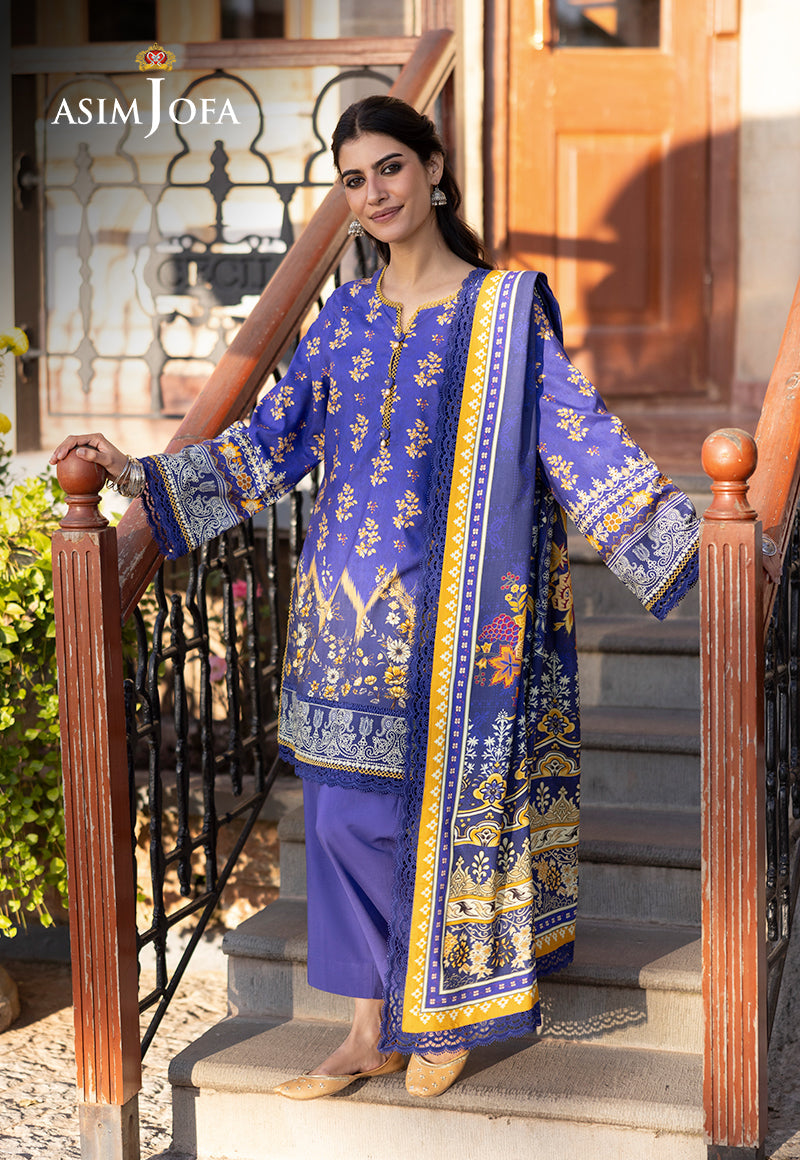 AJUW-68 PRINTED VISCOSE 3 Pcs
