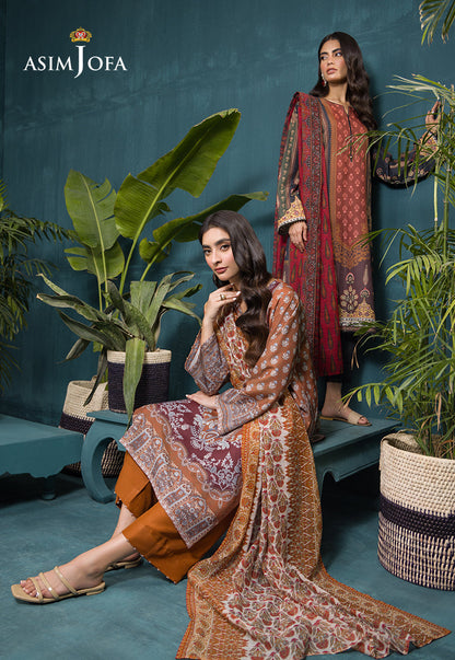 AJGR-14 PRINTED SWISS LAWN 3 PCS