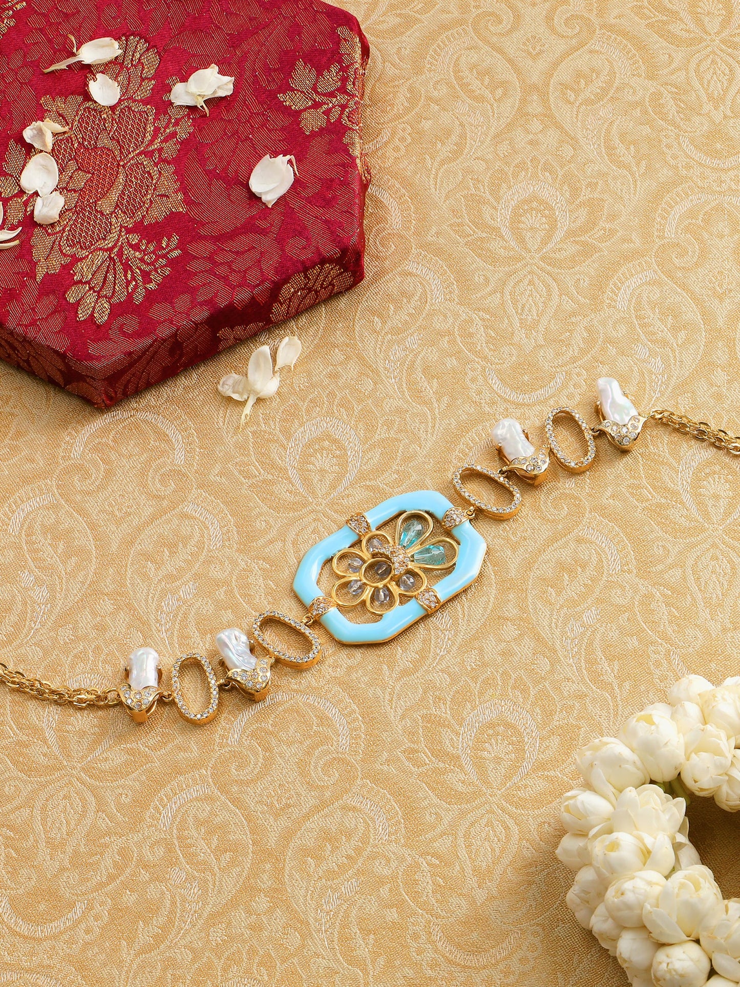 Blue Light Choker Necklace