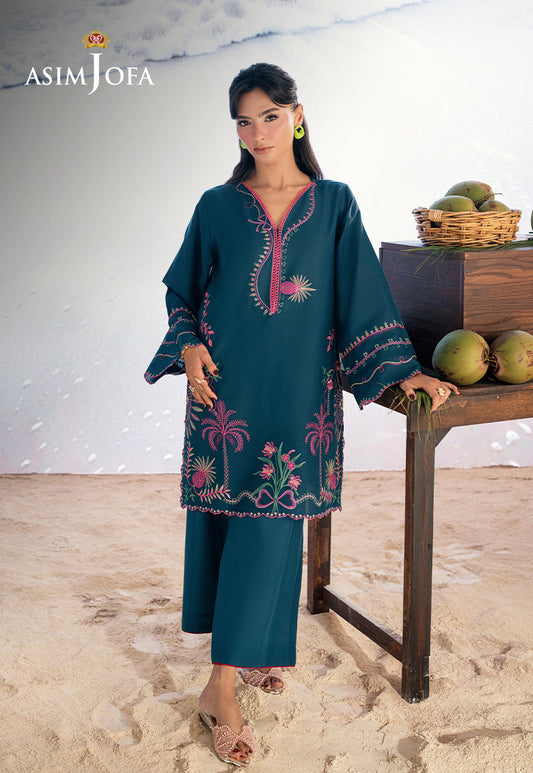 AJSBDP-01 Embroidered Lawn Stitched 2pcs