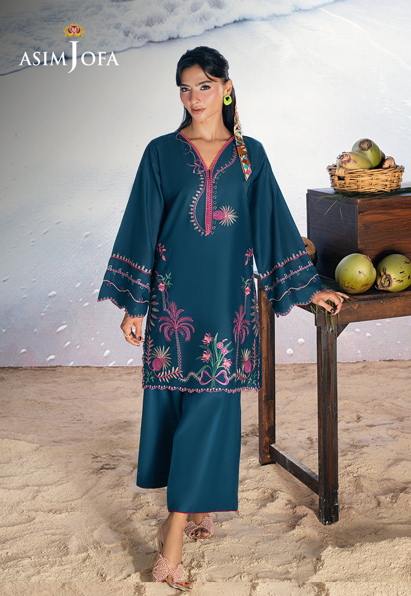 AJSBDP-01 Embroidered Lawn Stitched 2pcs