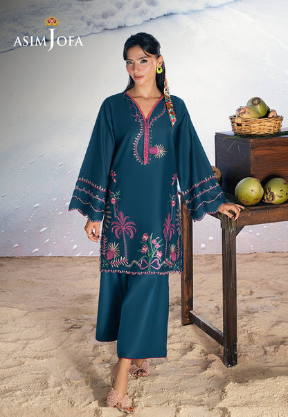 AJSBDP-01 Embroidered Lawn Stitched 2pcs