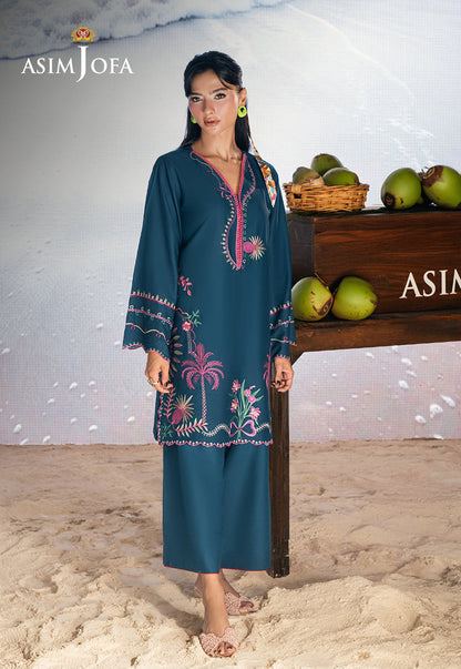 AJSBDP-01 Embroidered Lawn Stitched 2pcs