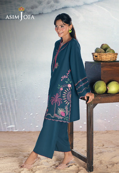 AJSBDP-01 Embroidered Lawn Stitched 2pcs