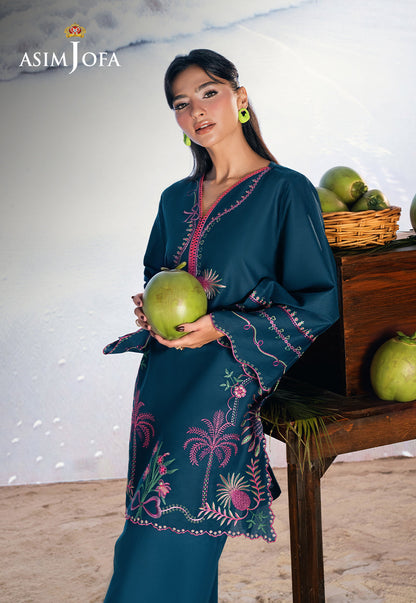 AJSBDP-01 Embroidered Lawn Stitched 2pcs