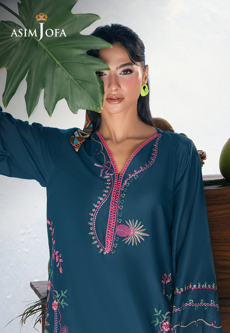 AJSBDP-01 Embroidered Lawn Stitched 2pcs