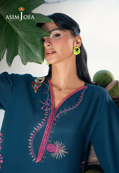 AJSBDP-01 Embroidered Lawn Stitched 2pcs