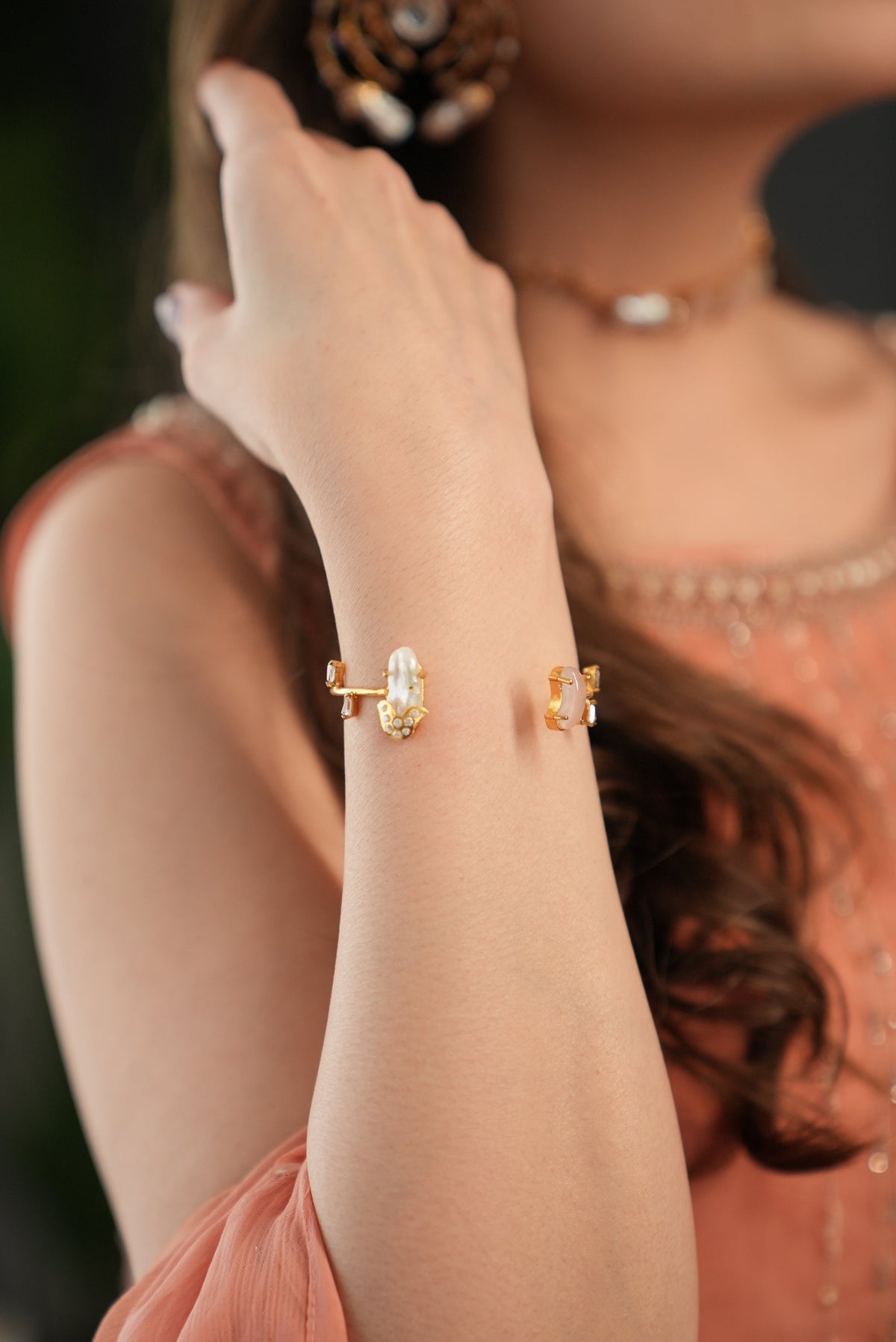 Red Velvet Cuff Bracelet