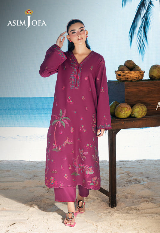 AJSBDP-07 Embroidered Lawn Stitched 2pcs