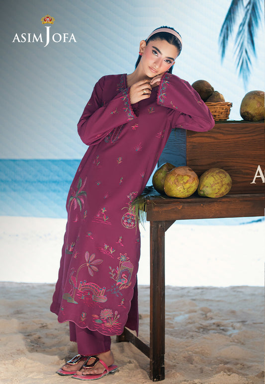 AJSBDP-07 Embroidered Lawn Stitched 2pcs
