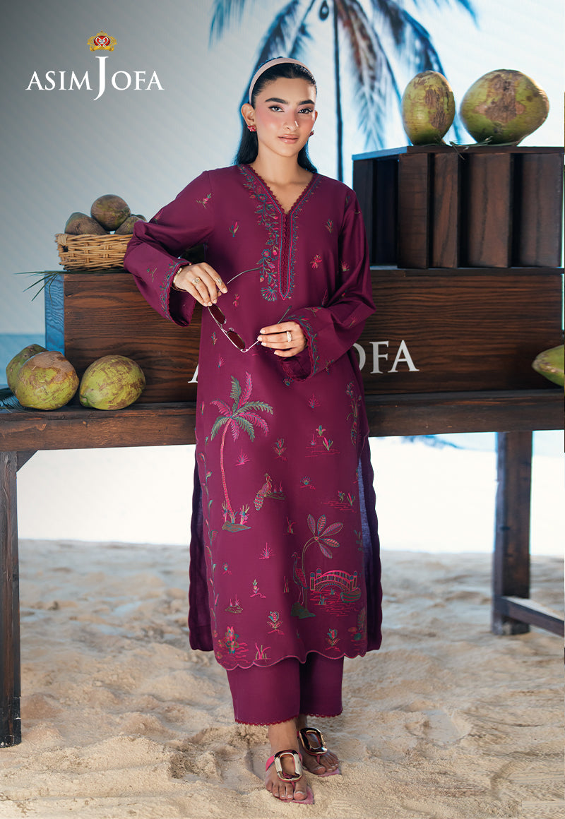 AJSBDP-07 Embroidered Lawn Stitched 2pcs