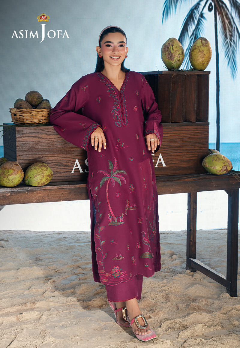AJSBDP-07 Embroidered Lawn Stitched 2pcs