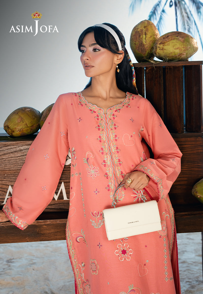 AJSBDP-03 Embroidered Lawn Stitched 2pcs