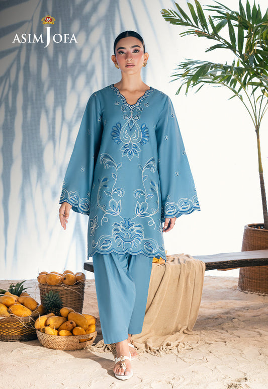AJSBDP-06 Embroidered Lawn Stitched 2pcs