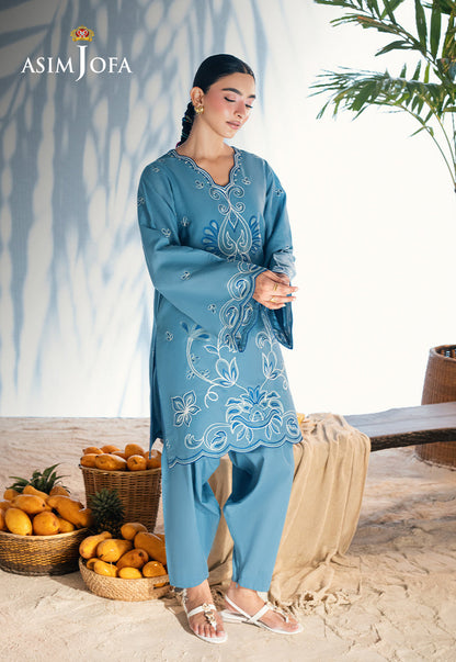 AJSBDP-06 Embroidered Lawn Stitched 2pcs