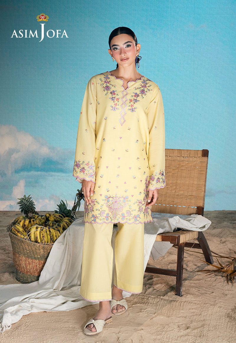 AJSBDP-10 Embroidered Lawn Stitched 2pcs