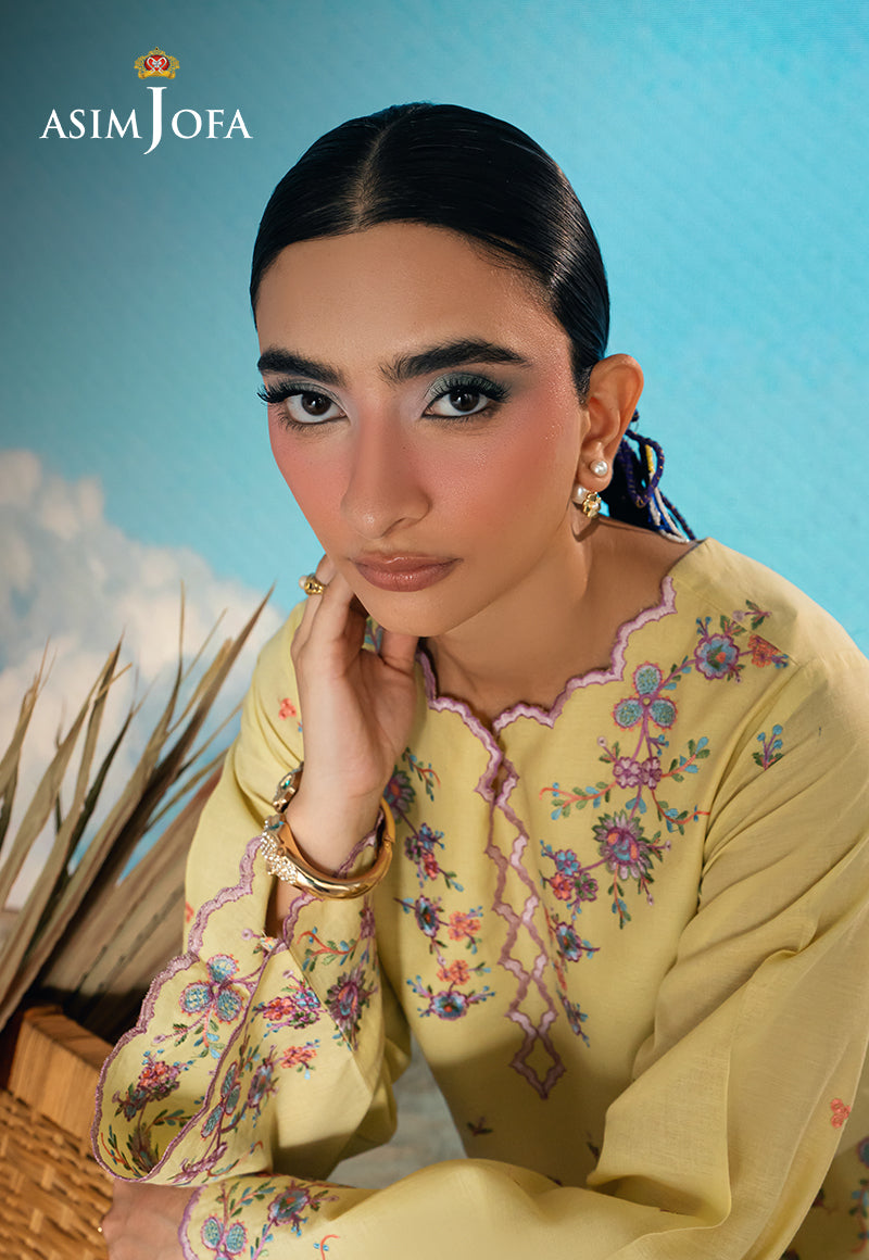 AJSBDP-10 Embroidered Lawn Stitched 2pcs